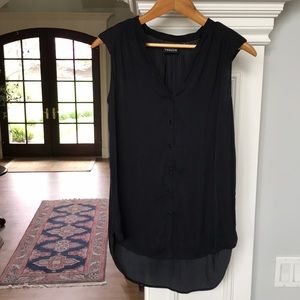 TROUVE SLEEVELESS BLACK TOP